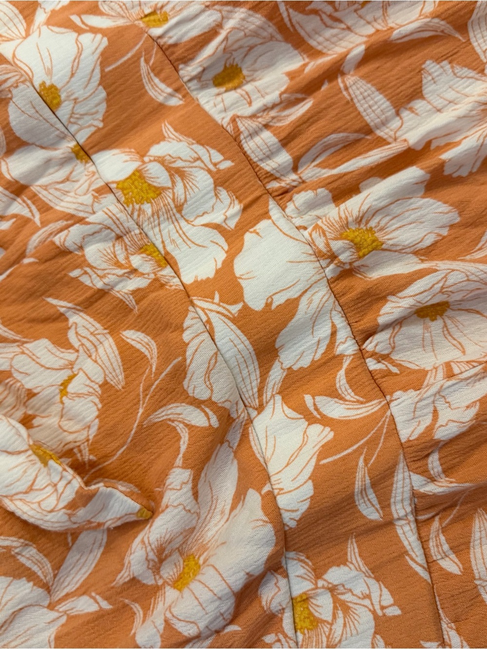 Torrid Peach Floral Maxi Sundress with Ruffle Hem - Picture 3 of 7